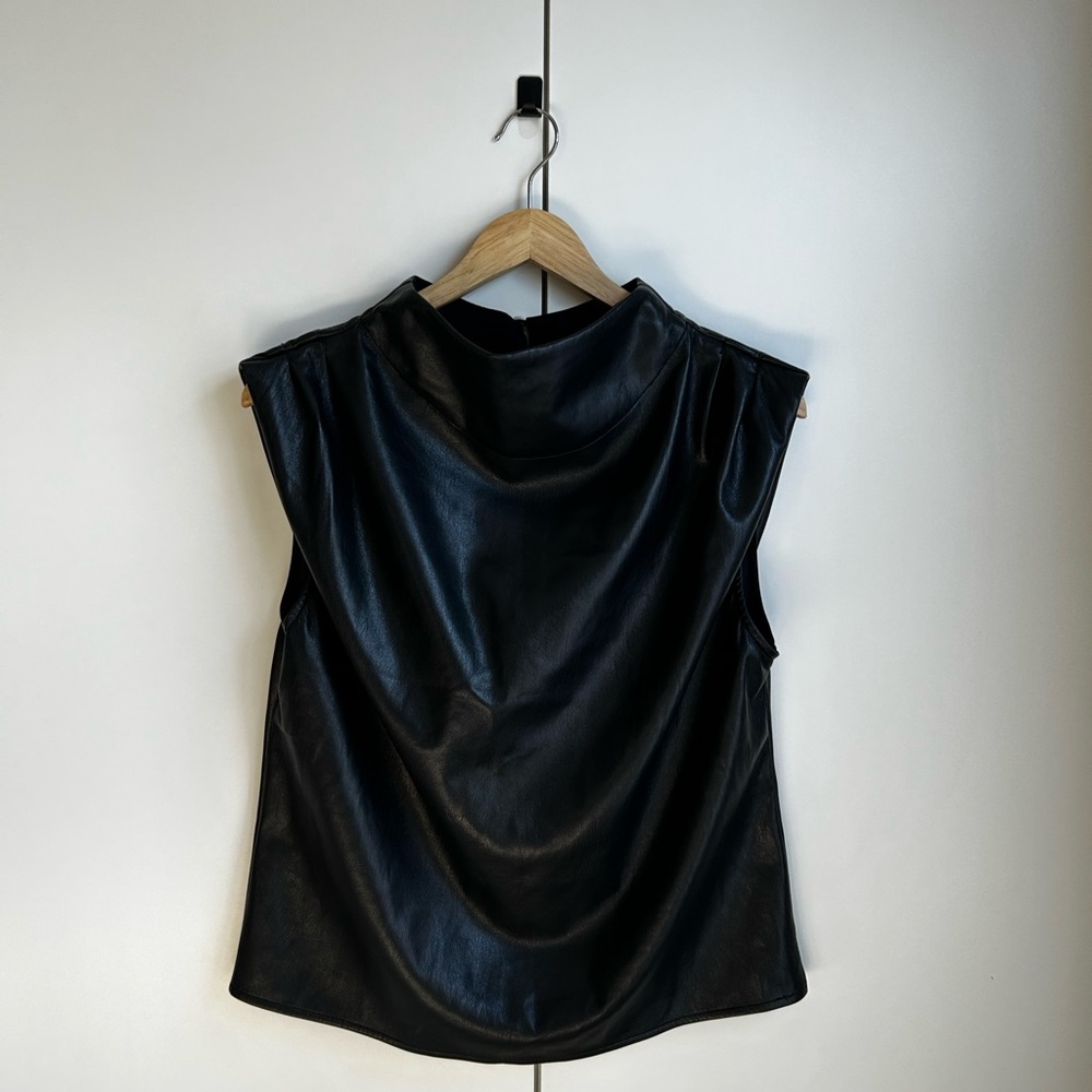 MELISSA NEPTON Black Sleeveless Blouse